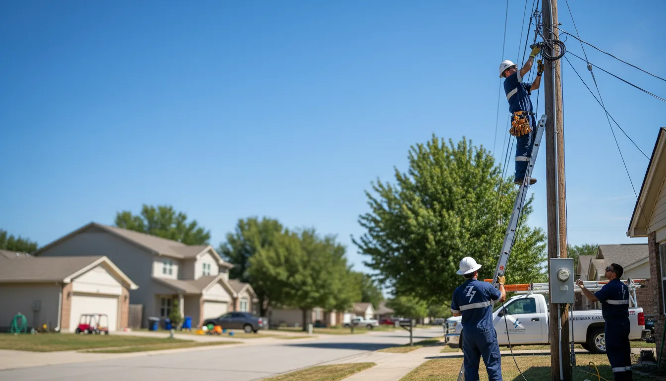 Residential electrician providing installation services in Bosworth, MO